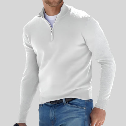 Pull David Homme - Confort Premium avec Fermeture Éclair Intégrale et Style Moderne