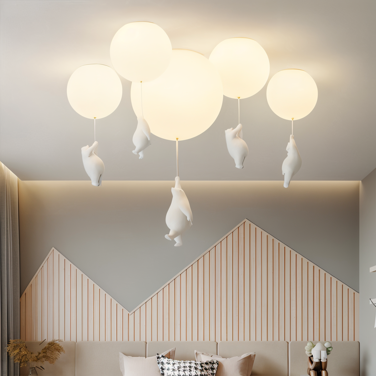 Suspension BalloonGlow – Éclairage Doux & Magique pour Chambre d’Enfant