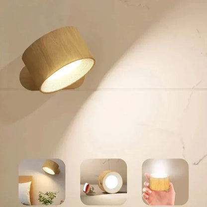 Applique Murale Sans Fil Lumino360 – Éclairage Dimmable & Rotatif