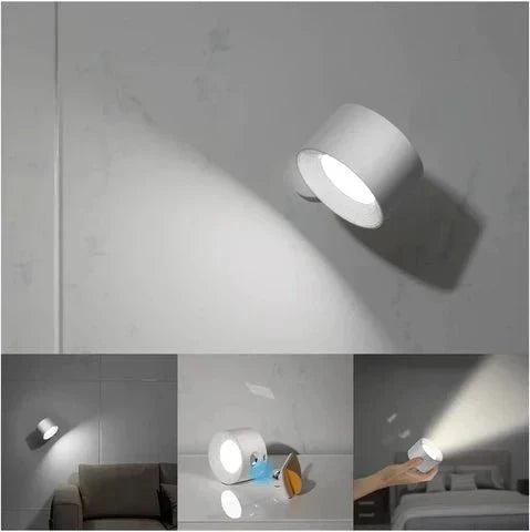 Applique Murale Sans Fil Lumino360 – Éclairage Dimmable & Rotatif