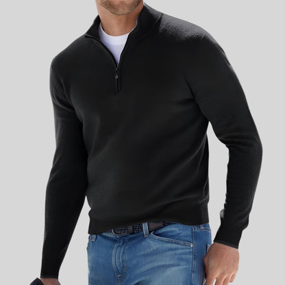 Pull David Homme - Confort Premium avec Fermeture Éclair Intégrale et Style Moderne