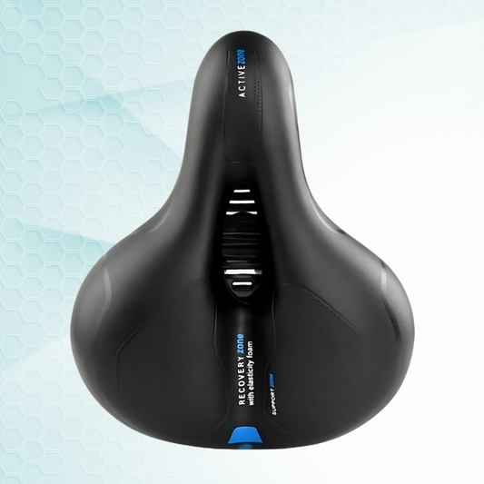 Selle de Vélo Confortable avec Amortisseur Intégré - Design Large et Ergonomique