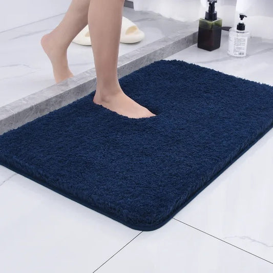 Tapis de Bain Ultra-Doux en Fourrure et Microfibre - Antidérapant et Absorbant